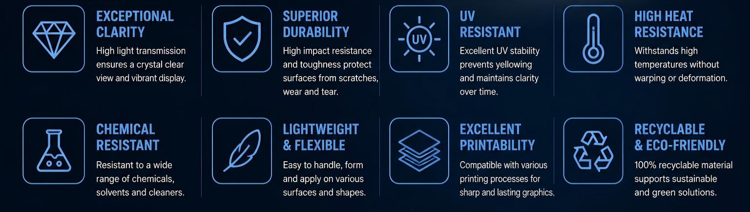 polycarbonate overlay films